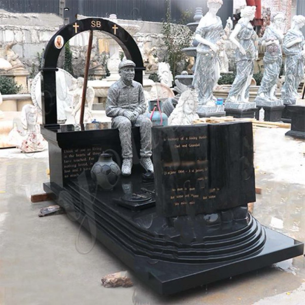 Özelleştirilmiş insan heykeli sanatsal mezar taşı
