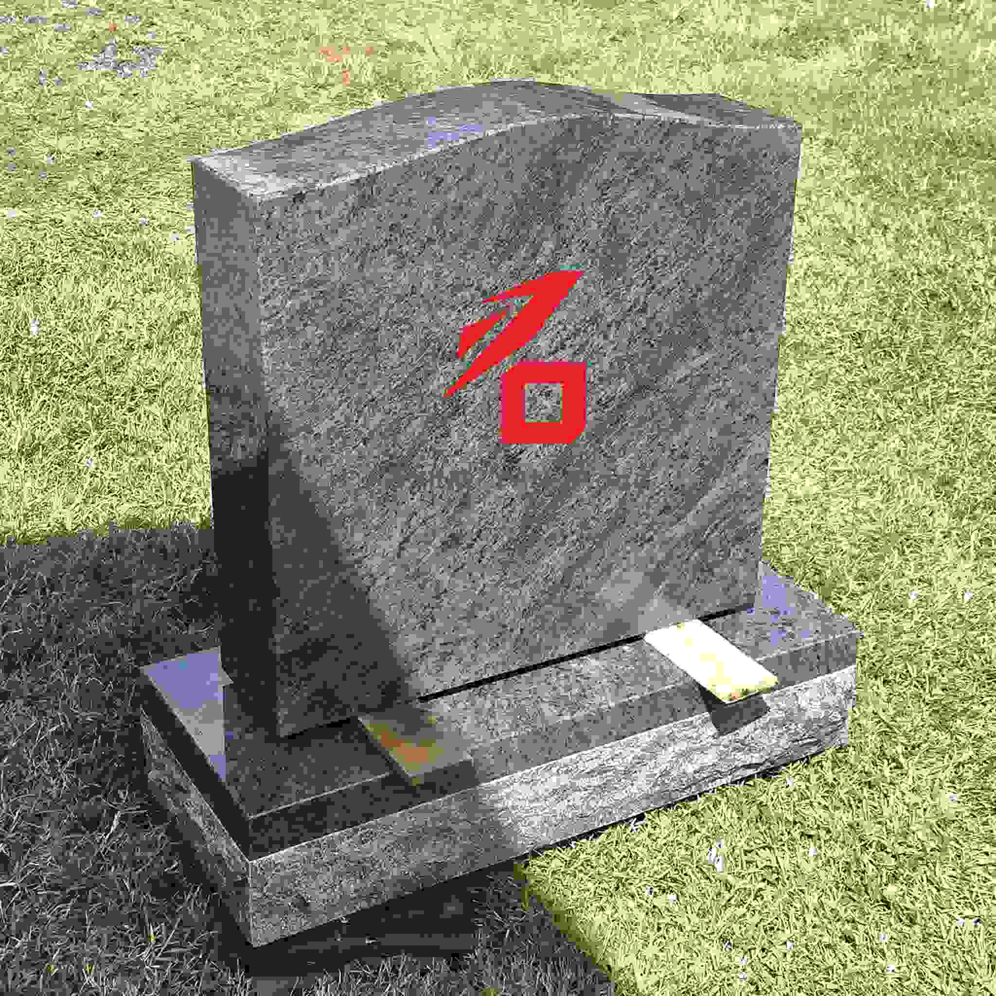 Basit Granit Tek Anıt